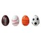 48PK 2.25"H Easter Plastic Fillable Sports Eggs, 12 of Each (Basketball, Football, Baseball, Soccer)
